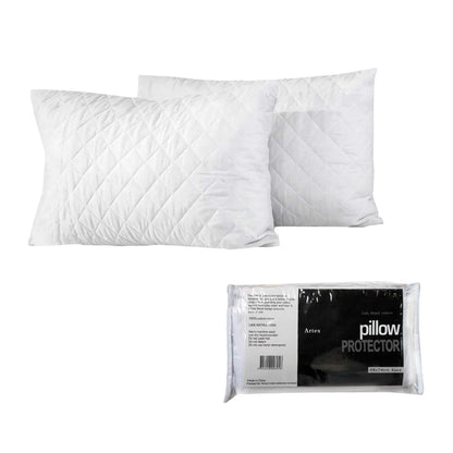 Artex Pair of Cotton Standard Pillow Protectors - Mekamart Australia