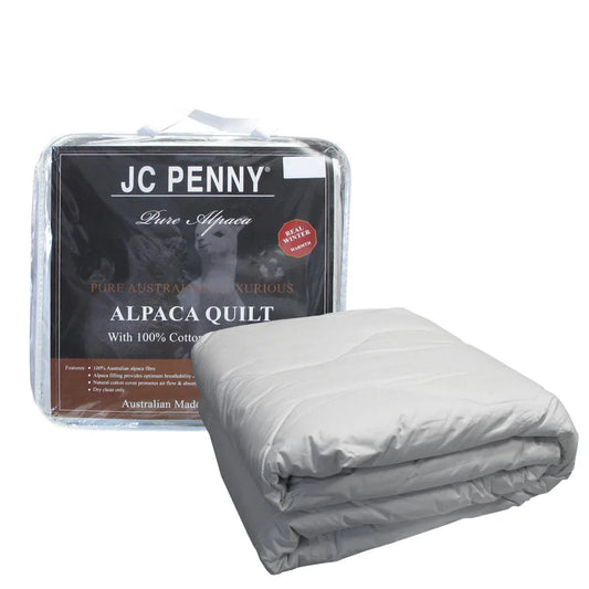 350GSM Alpaca Quilt with Cotton Japara Cover - Queen - Mekamart Australia