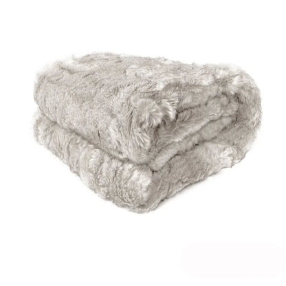 Dale Animal Faux Fur Throw Rug 127 x 152 cm Dall Sheep - Mekamart Australia