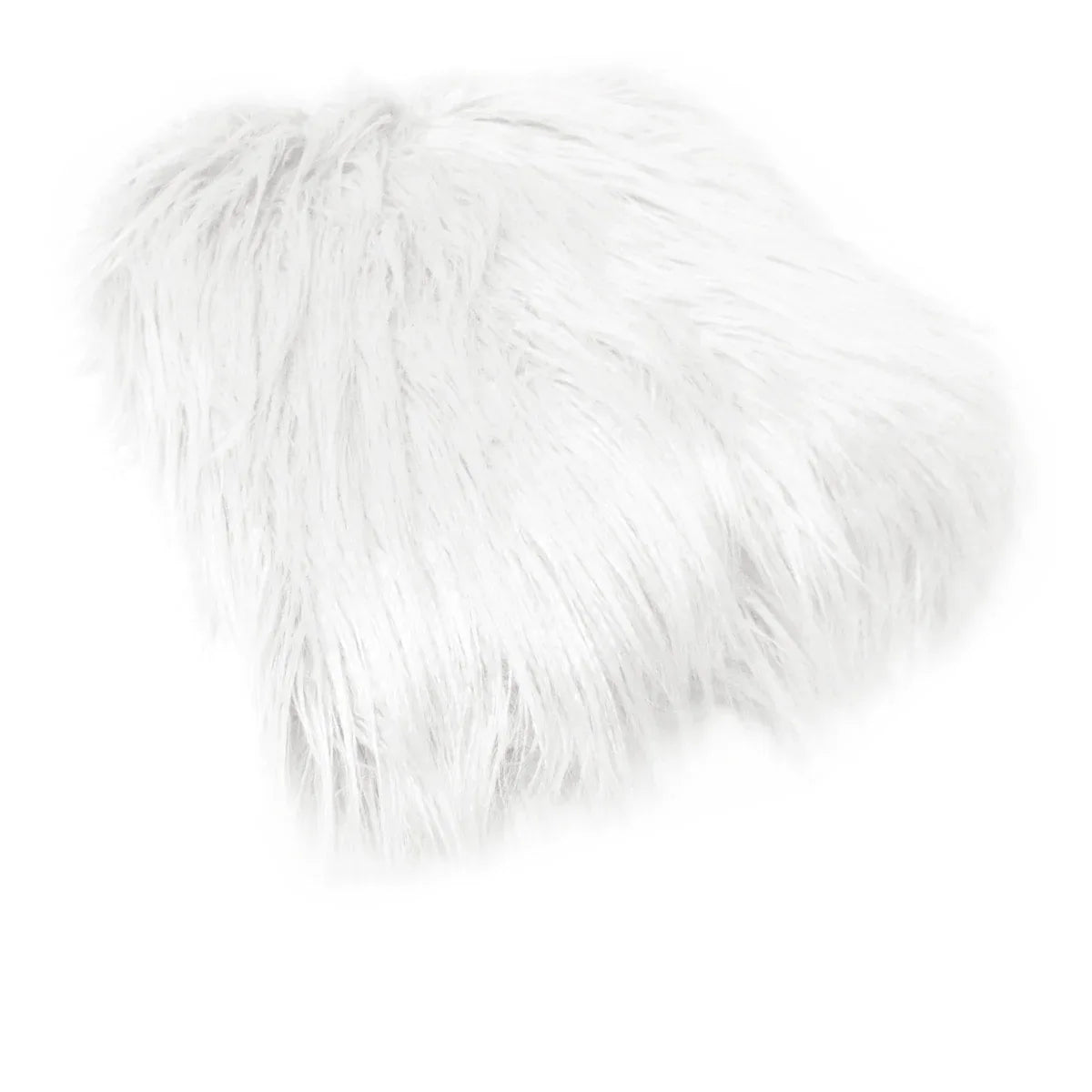 Mia Luxury Long Hair Faux Fur Throw Rug 127 x 152 cm White - Mekamart Australia