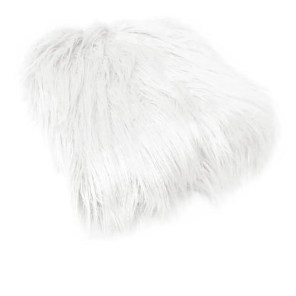 Mia Luxury Long Hair Faux Fur Throw Rug 127 x 152 cm White - Mekamart Australia