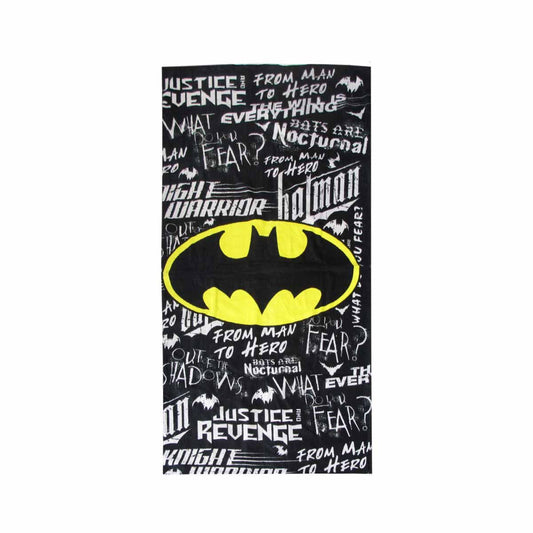 Teen Cool Theme Cotton Beach Towel 70 x 140 cm Batman From Man to Hero