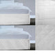 Random Pattern Quilted Valance White Queen - Mekamart Australia