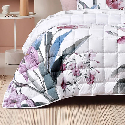 Bianca Carmela White Polyester Bedspread Set Queen - Mekamart Australia