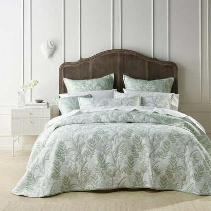 Bianca Eden Sage Jacquard Bedspread Set Super King - Mekamart Australia