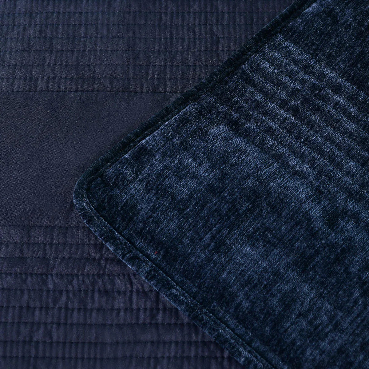 Bianca Cyrano Indigo Soft Velvet Polyester Quilted Coverlet Set Queen/King - Mekamart Australia