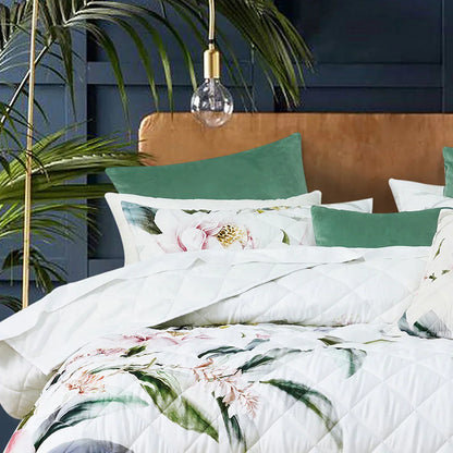 Bianca Indi White Polyester Coverlet Set Super King - Mekamart Australia