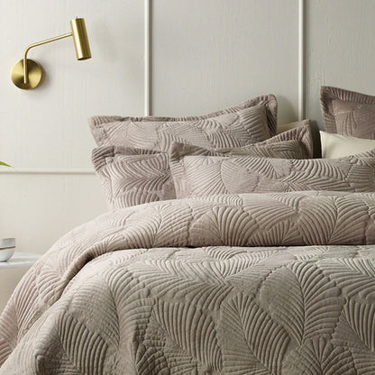 Bianca Kairo Taupe Coverlet Set Queen/King - Mekamart Australia