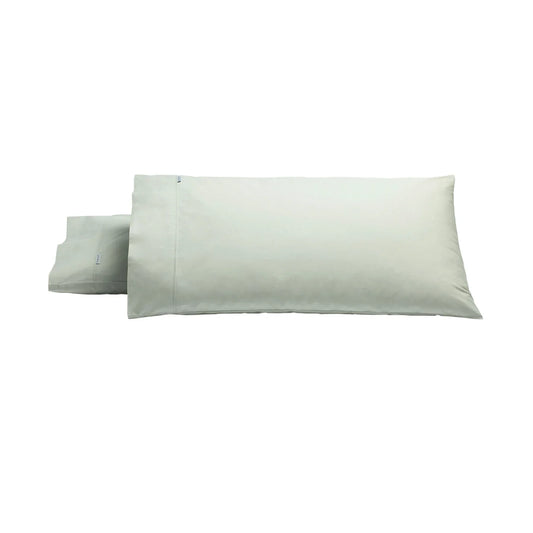 Bianca Pair of Heston Cotton Percale King Pillowcases Silver - Mekamart Australia