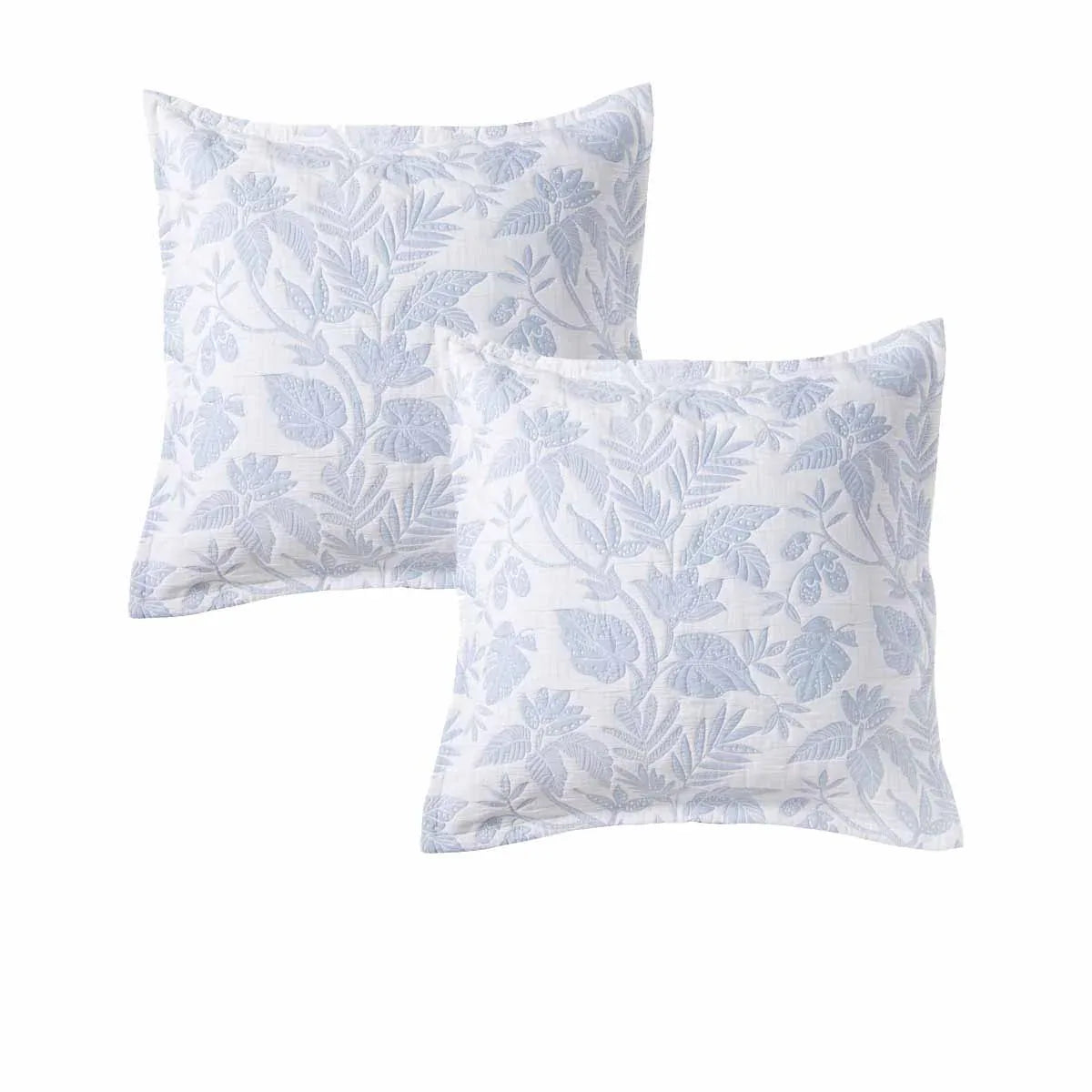 Bianca Pair of Laurieton White European Pillowcases 65 x 65cm - Mekamart Australia