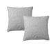 Bianca Pair of Pesaro Grey European Pillowcases 65 x 65cm - Mekamart Australia
