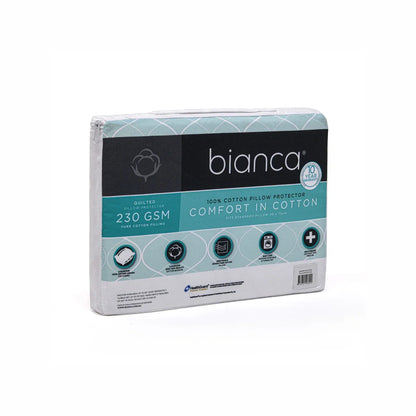 Bianca Comfort in Cotton Pillow Protector Twin Pack Standard - Mekamart Australia