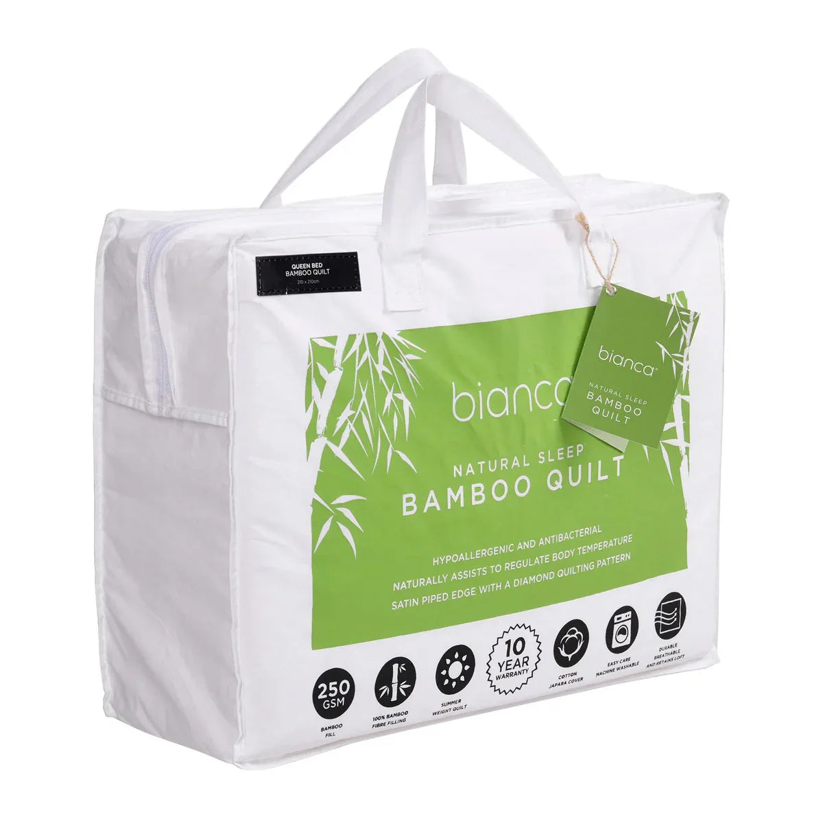 Bianca 250GSM Natural Sleep Bamboo Summer Quilt Double - Mekamart Australia