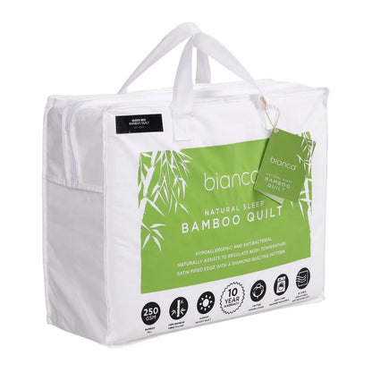 Bianca 250GSM Natural Sleep Bamboo Summer Quilt Double - Mekamart Australia