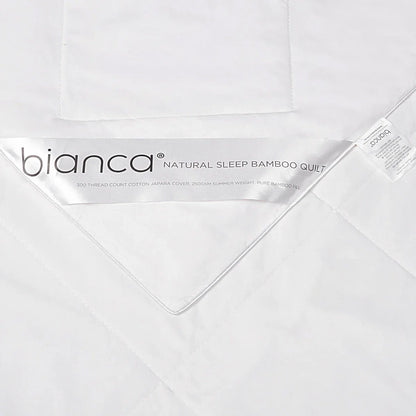 Bianca 250GSM Natural Sleep Bamboo Summer Quilt Single - Mekamart Australia