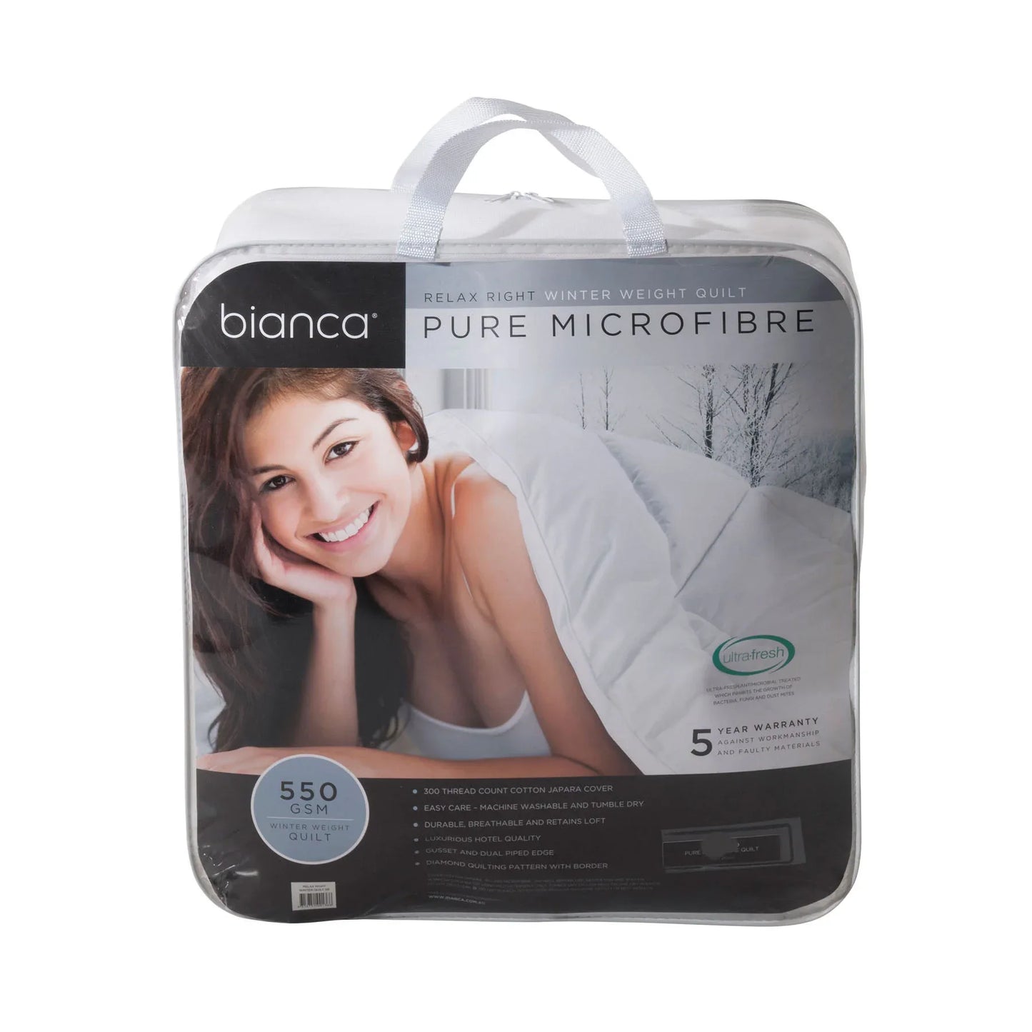 Bianca 550GSM Relax Right Winter Microfibre Quilt Super King - Mekamart Australia