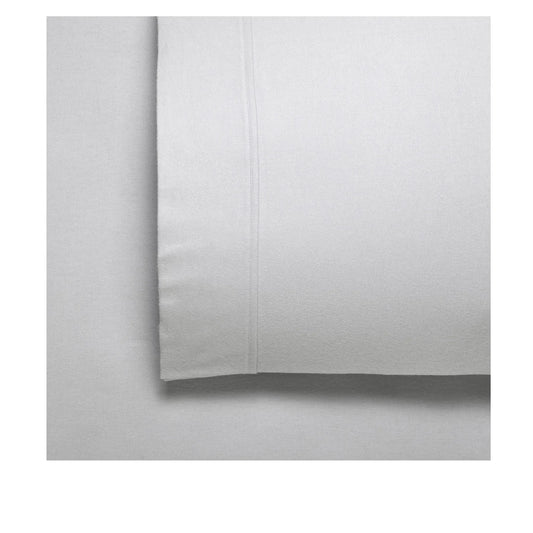 Bianca Fletcher Flannelette Cotton Sheet Set Silver Double - Mekamart Australia