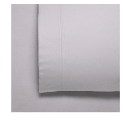 Bianca Fletcher Flannelette Cotton Sheet Set Stone Double - Mekamart Australia