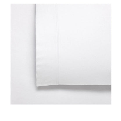 Bianca Fletcher Flannelette Cotton Sheet Set White Single - Mekamart Australia