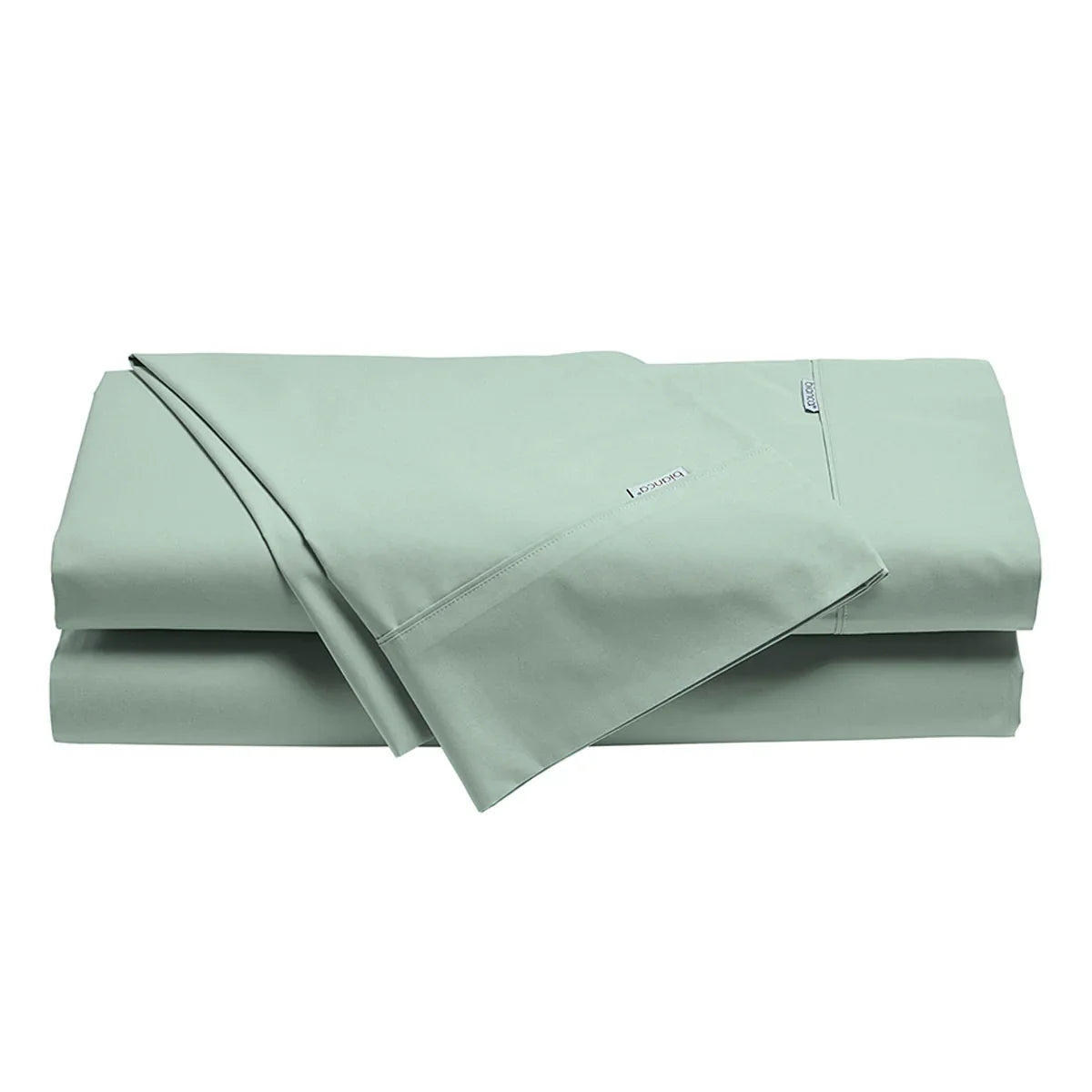 Bianca Heston Cotton Percale Sheet Set Sage Single - Mekamart Australia