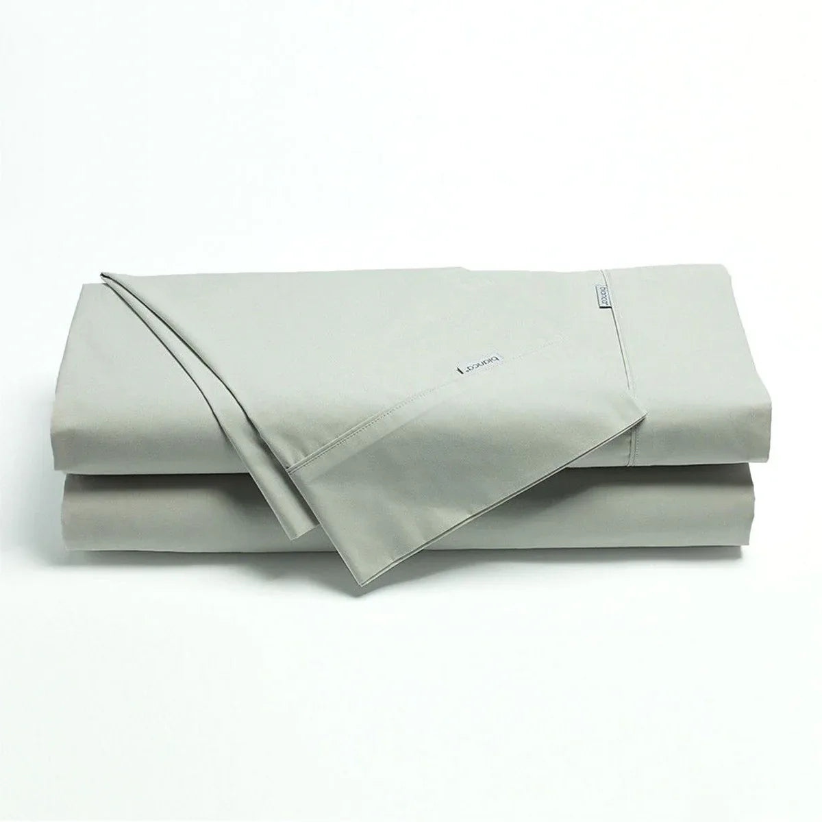 Bianca Heston Cotton Percale Sheet Set Silver King Single - Mekamart Australia