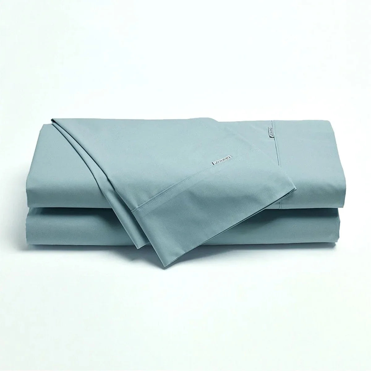 Bianca Heston Cotton Percale Sheet Set Steel Blue Long Single - Mekamart Australia