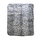 375gsm 1 Ply Animal Print Faux Mink Blanket Queen 200x240 cm Snow Leopard - Mekamart Australia