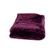 675gsm 2 Ply Solid Faux Mink Blanket Queen 200x240 cm Plum - Mekamart Australia