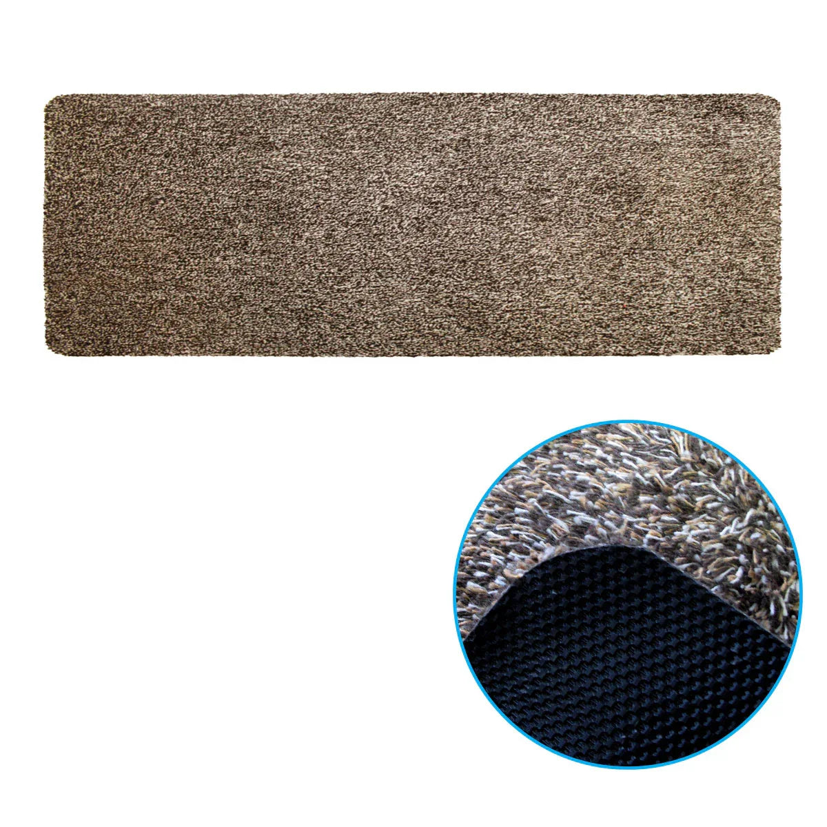 Amazing Absorbent Runner Mat 150 x 57 cm Brown/Taupe/White - Mekamart Australia
