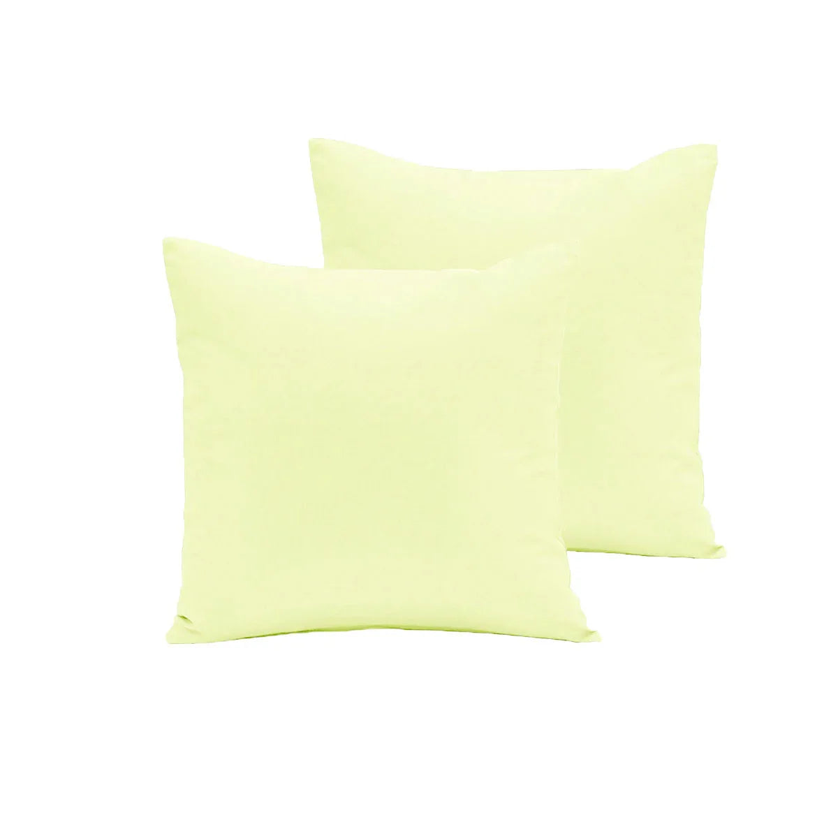 Pair of Polyester Cotton European Pillowcases Buttercup - Mekamart Australia