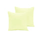 Pair of Polyester Cotton European Pillowcases Buttercup - Mekamart Australia