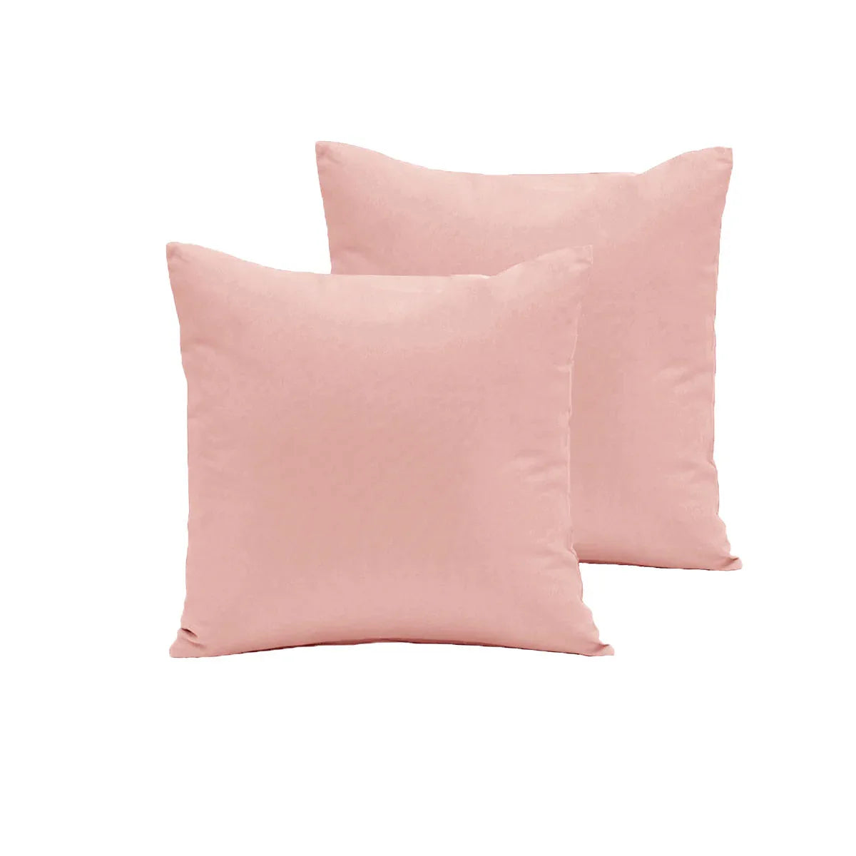 Pair of Polyester Cotton European Pillowcases Coral - Mekamart Australia