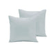 Pair of Polyester Cotton European Pillowcases Ice Blue - Mekamart Australia
