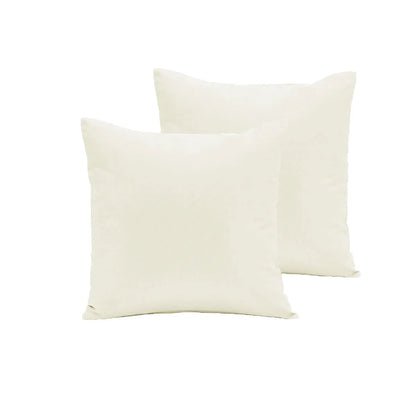 Pair of Polyester Cotton European Pillowcases Off White - Mekamart Australia