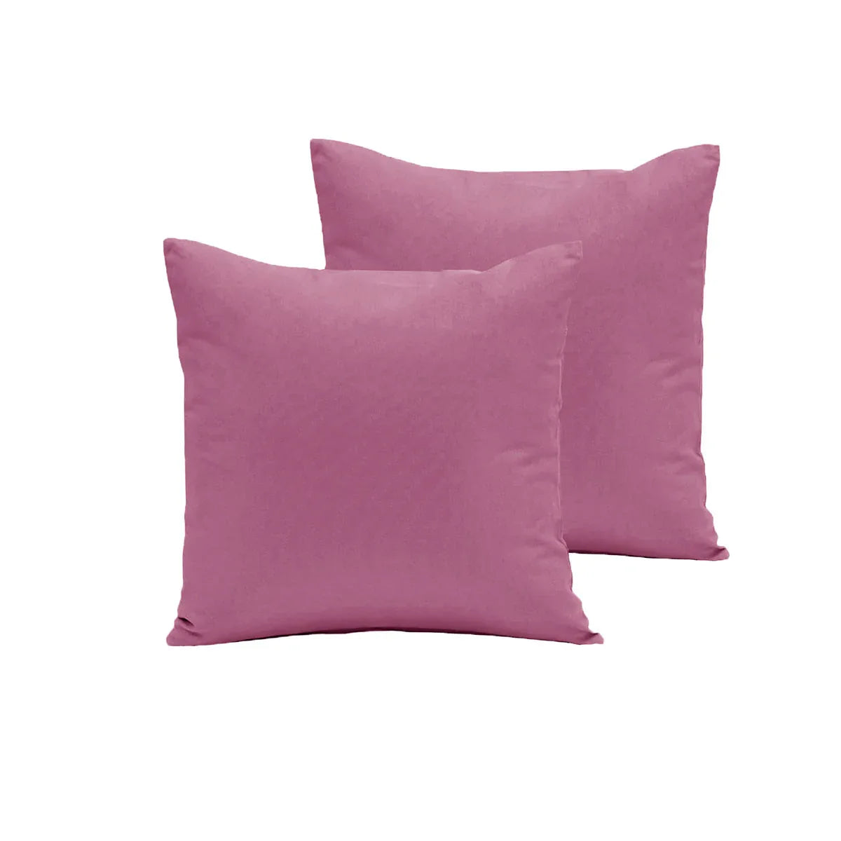 Pair of Polyester Cotton European Pillowcases Plum - Mekamart Australia