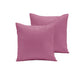 Pair of Polyester Cotton European Pillowcases Plum - Mekamart Australia