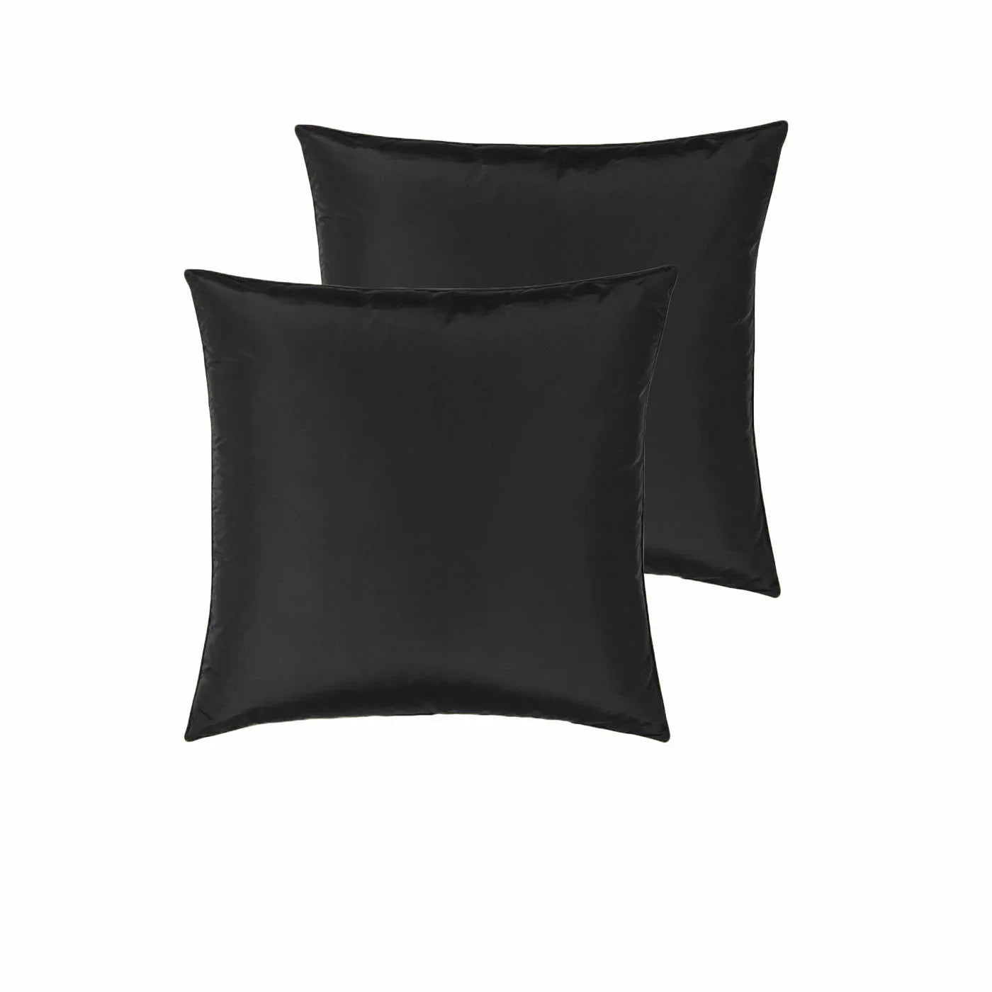 PepperMIll Satin European Pillowcases ( Pair ) BLACK - Mekamart Australia