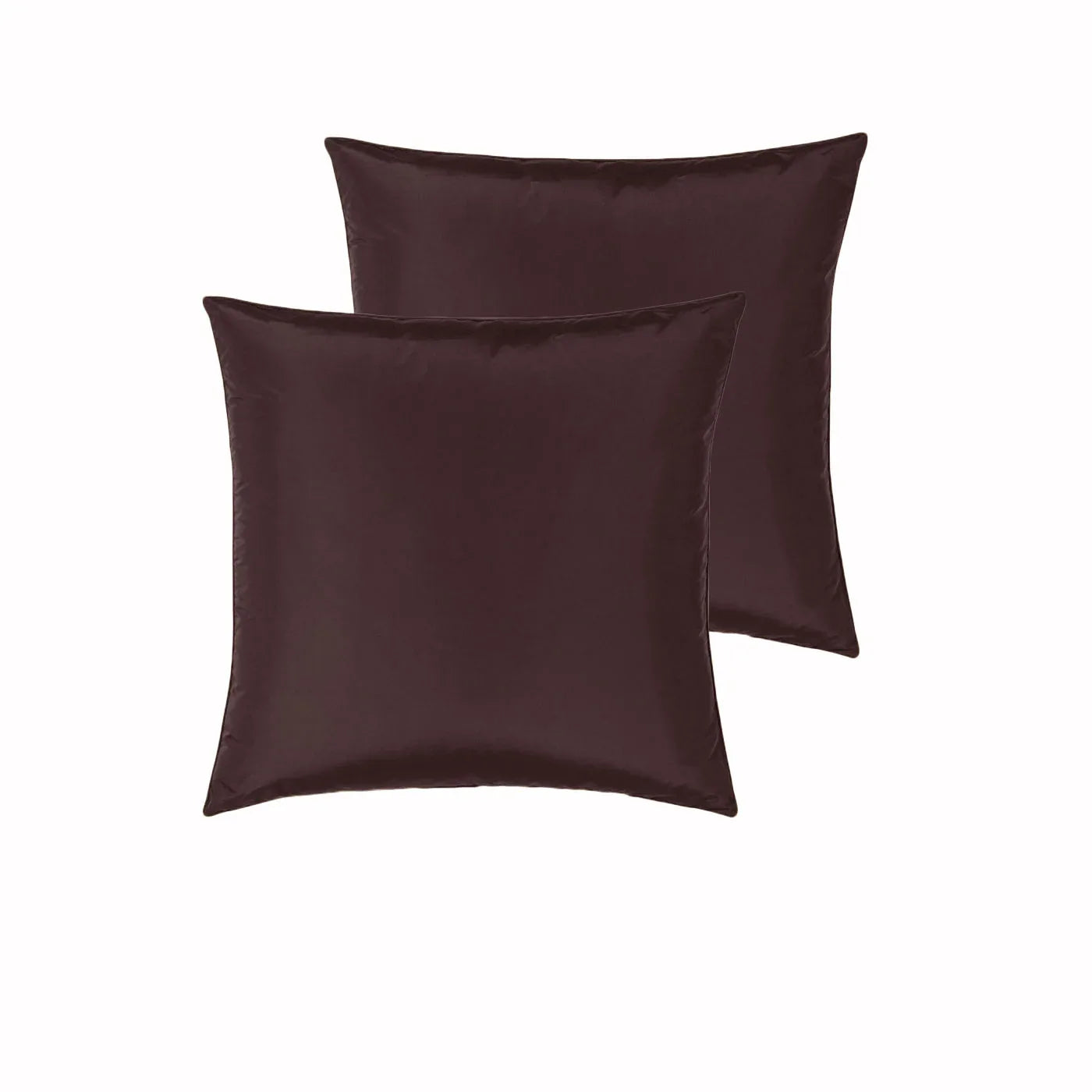 PepperMIll Satin European Pillowcases ( Pair ) CHOCOLATE - Mekamart Australia