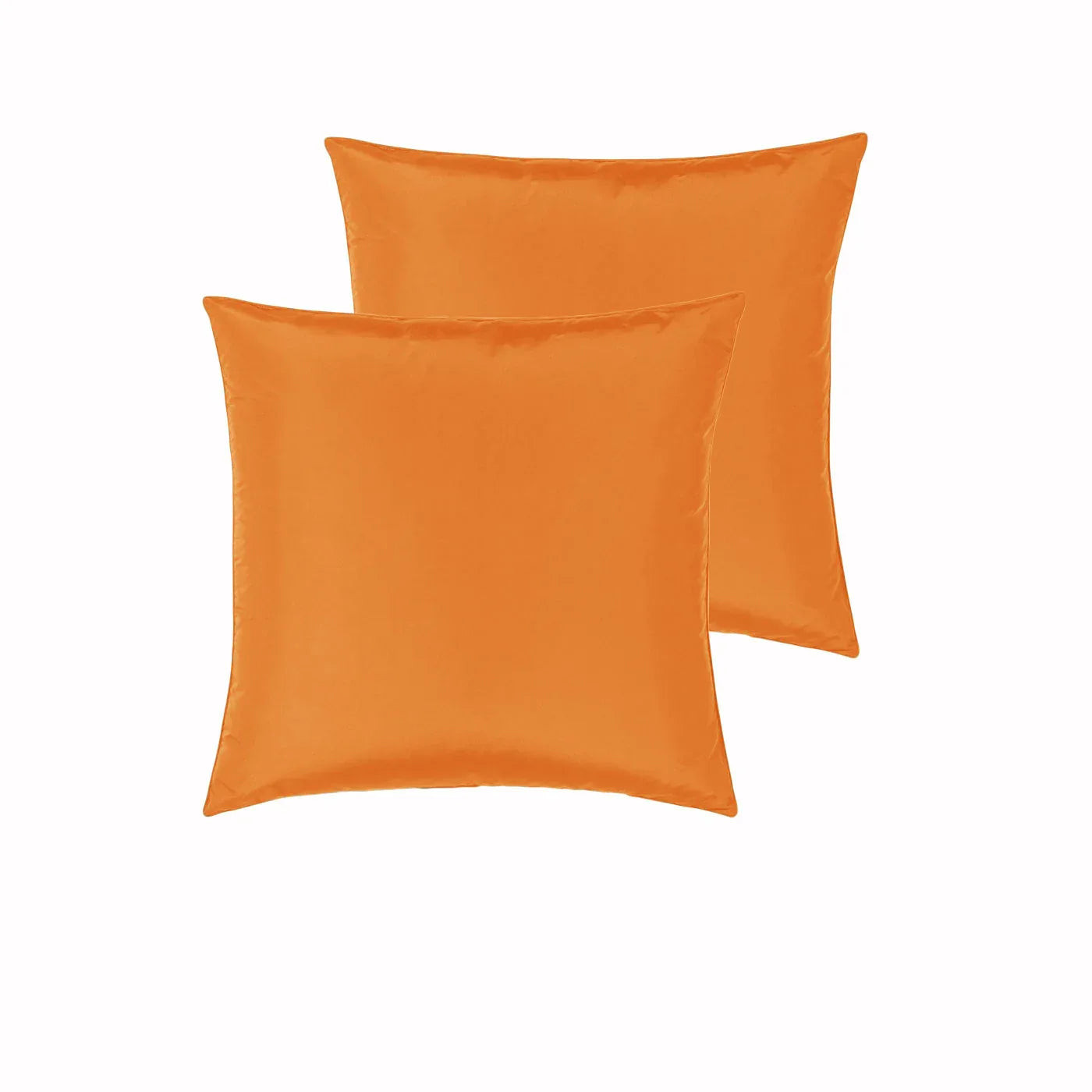 PepperMIll Satin European Pillowcases ( Pair ) ORANGE - Mekamart Australia