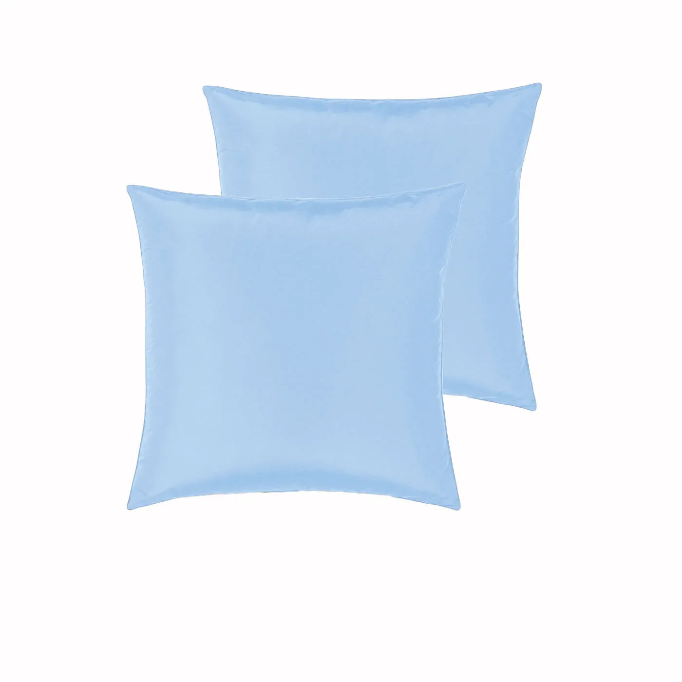 PepperMIll Satin European Pillowcases ( Pair ) SKY - Mekamart Australia