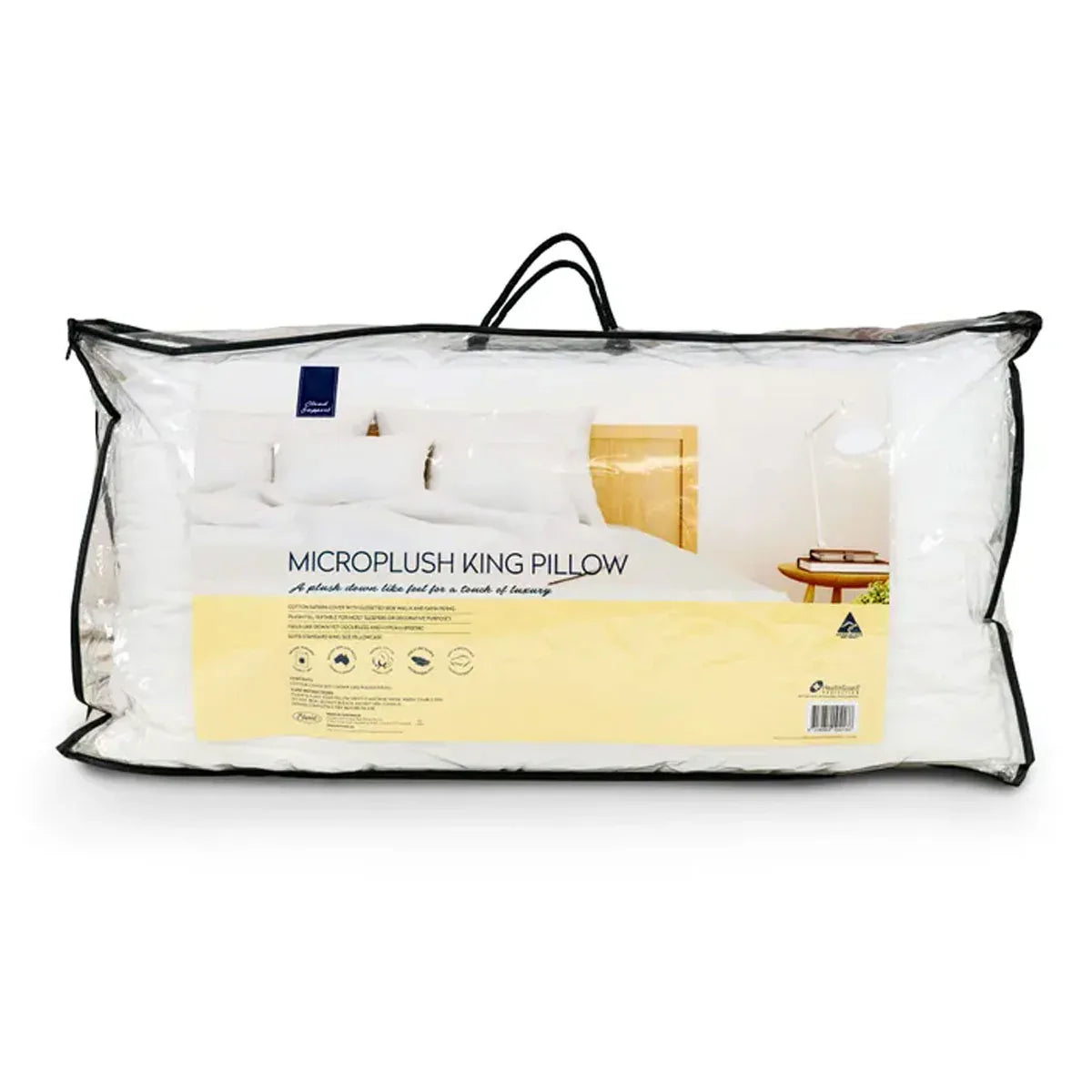 Easyrest Cloud Support Microplush King Pillow 50 x 90 x 24 cm - Mekamart Australia