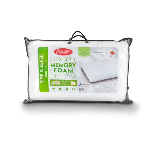 Easyrest Side Sleeper High Profile Luxury Memory Foam Pillow 65 x 40 + 12cm BONUS removable Cover - Mekamart Australia
