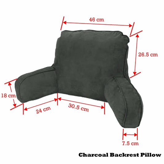Easyrest Standard Backrest Pillow Charcoal - Mekamart Australia