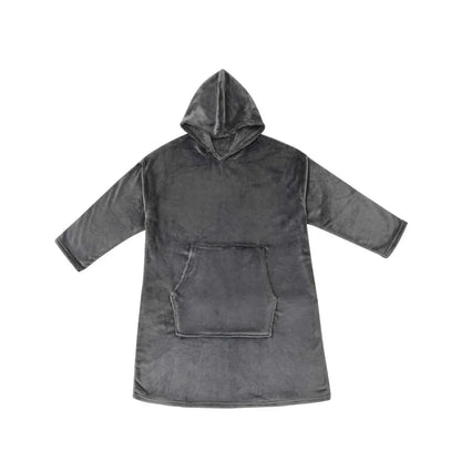 Accessorize Grey Super Soft Hooded Blanket Extra Large - Mekamart Australia