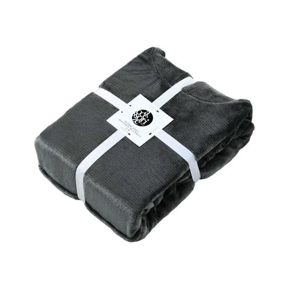 Accessorize Grey Super Soft Hooded Blanket Extra Large - Mekamart Australia
