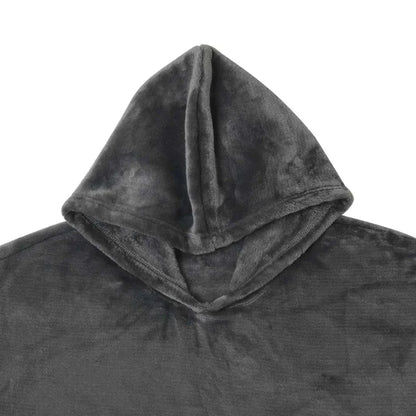 Accessorize Grey Super Soft Hooded Blanket Small/Medium - Mekamart Australia