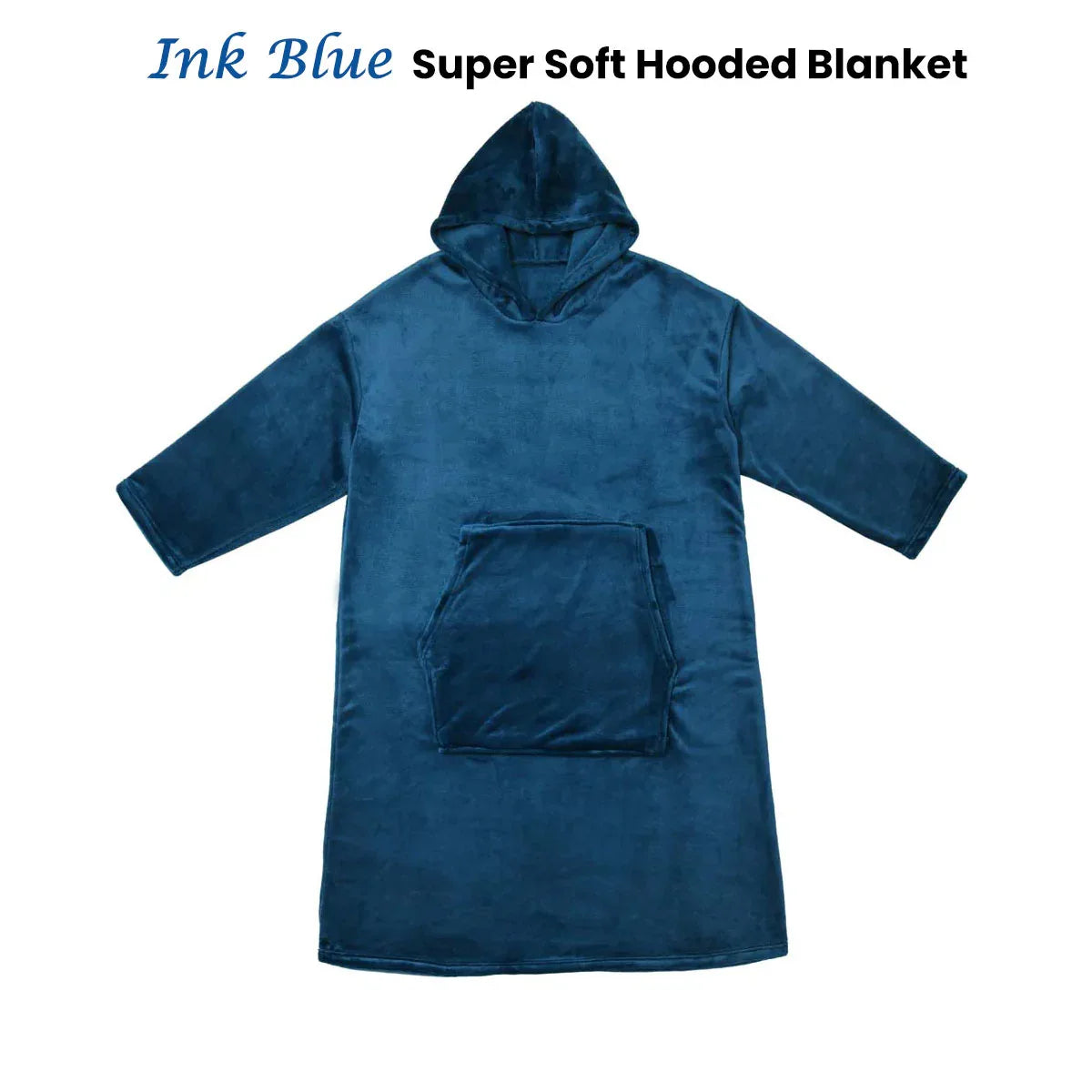 Accessorize Ink Blue Super Soft Hooded Blanket Small/Medium - Mekamart Australia