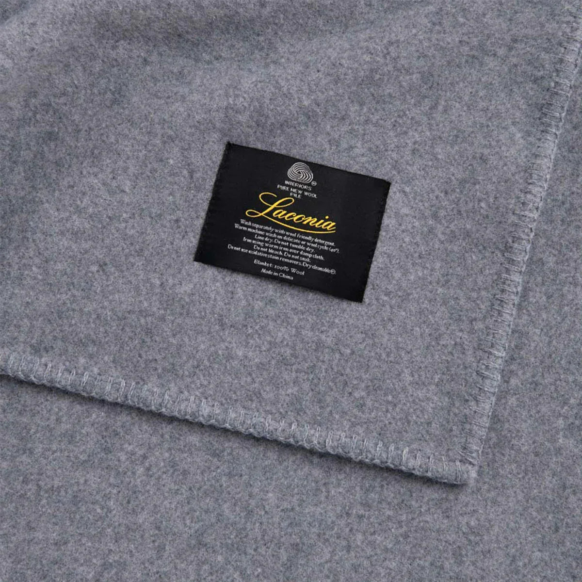 Laconia 400GSM Premium Australian Pure Wool Blanket Grey Double - Mekamart Australia