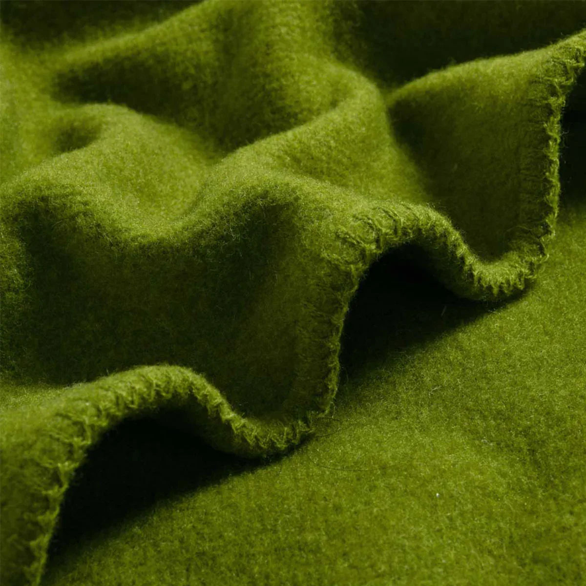 Laconia 400GSM Premium Australian Pure Wool Blanket Moss Green Double - Mekamart Australia