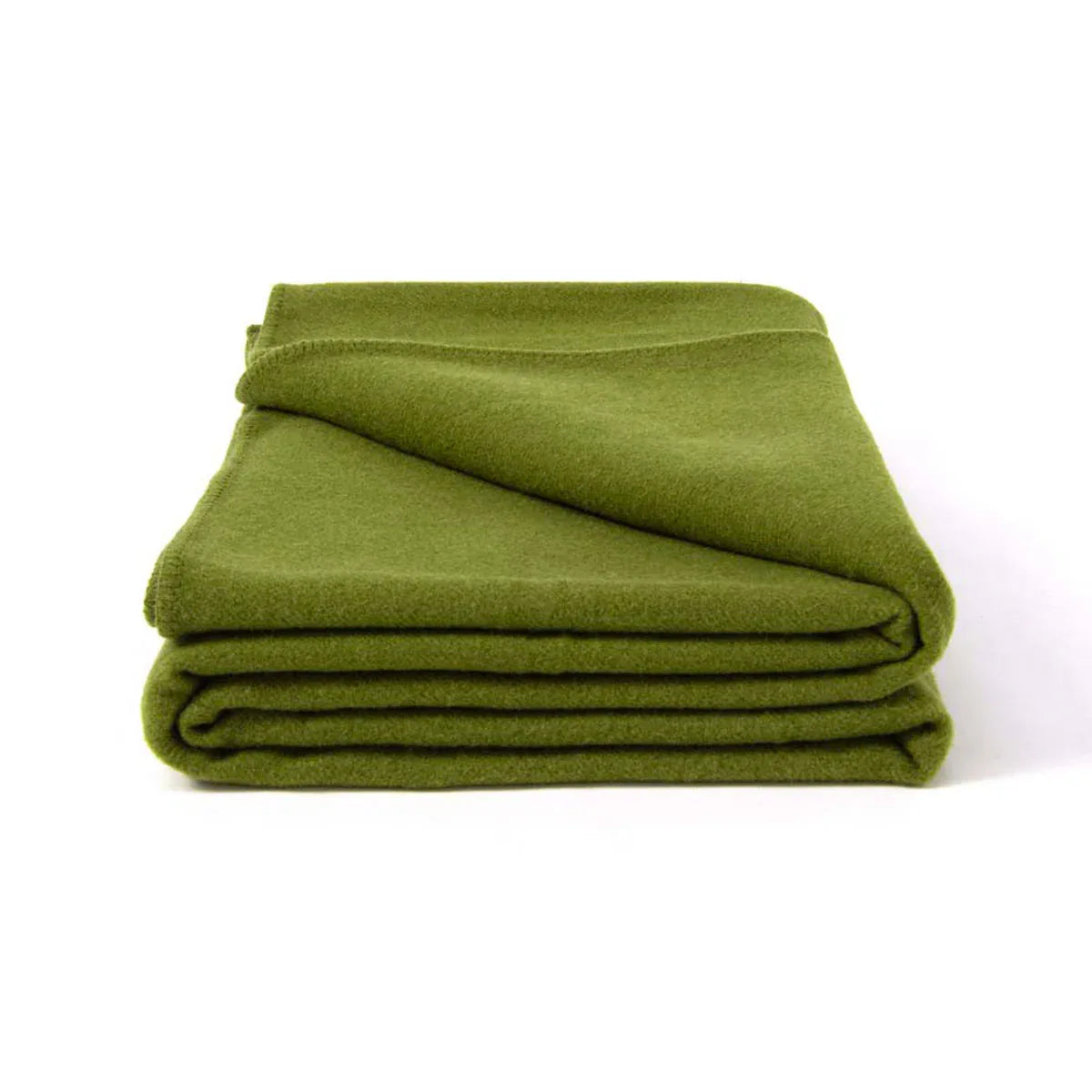 Laconia 400GSM Premium Australian Pure Wool Blanket Moss Green Double - Mekamart Australia